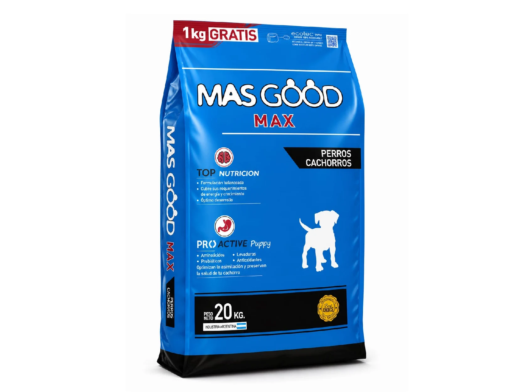 MASGOOD MAX Cachorro Med. y Gra. 20kg.