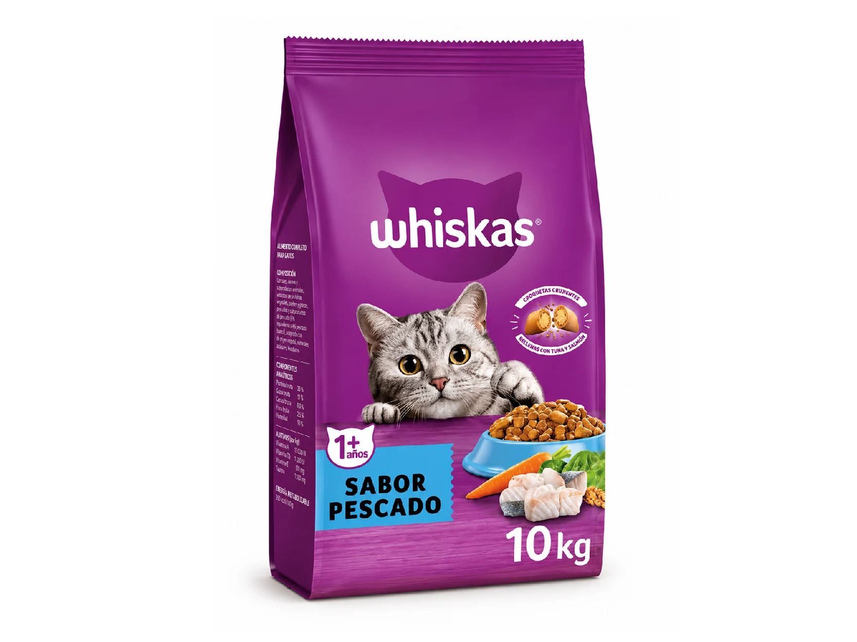 WHISKAS Adulto Pescado 10kg.