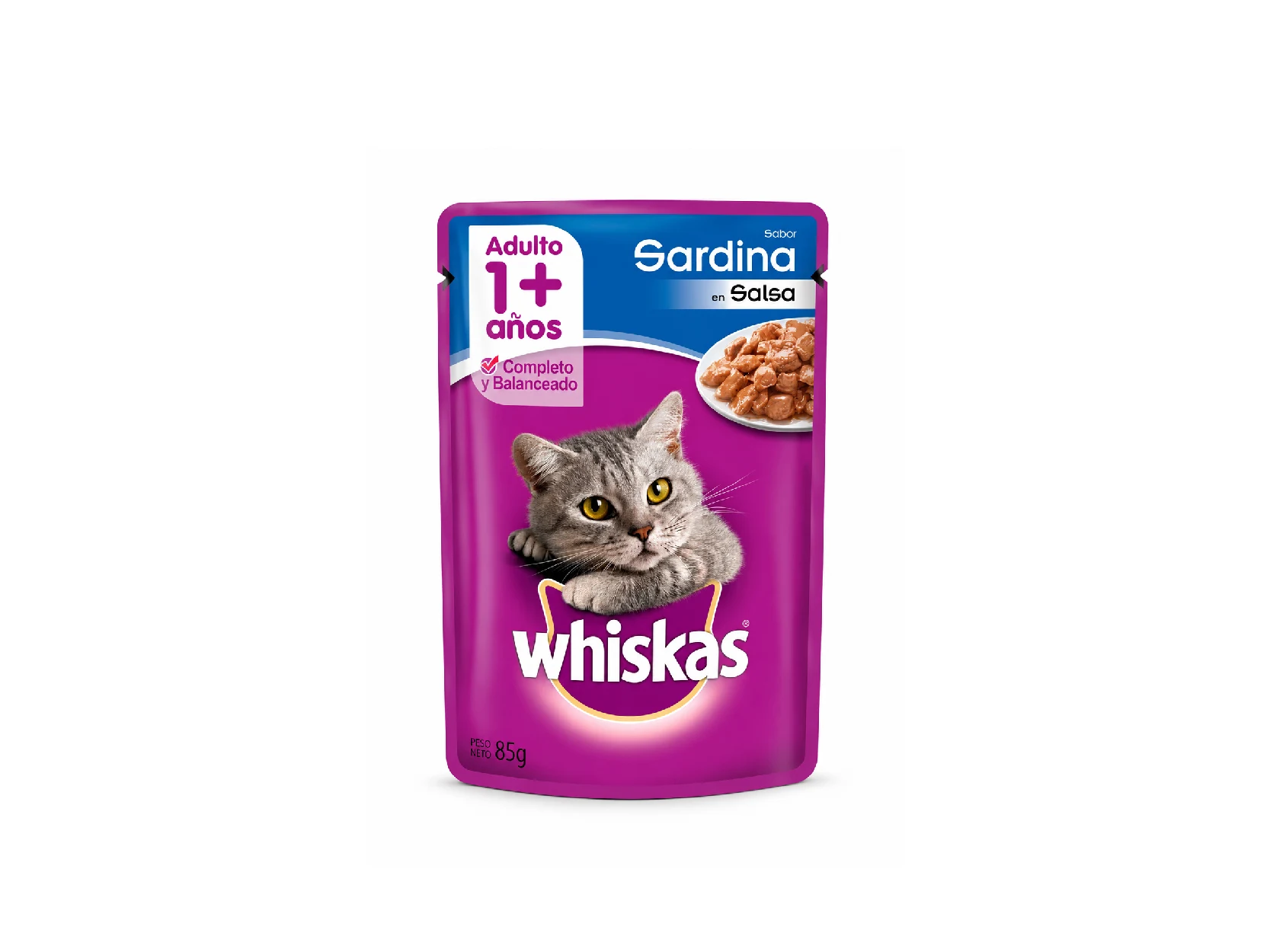 WHISKAS Pouch Sardina 85gr.