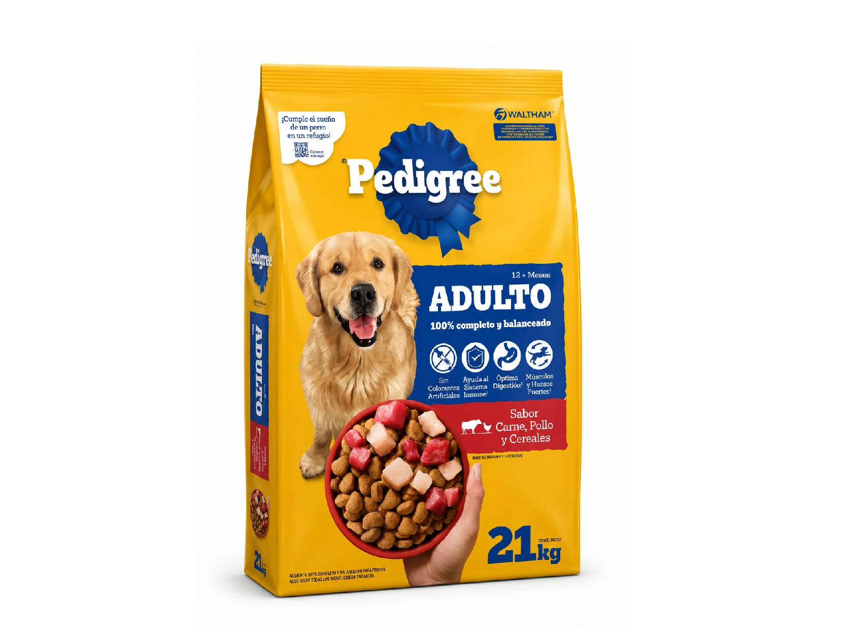 PEDIGREE Adultos Carne, Pollo y Cereales 21kg.