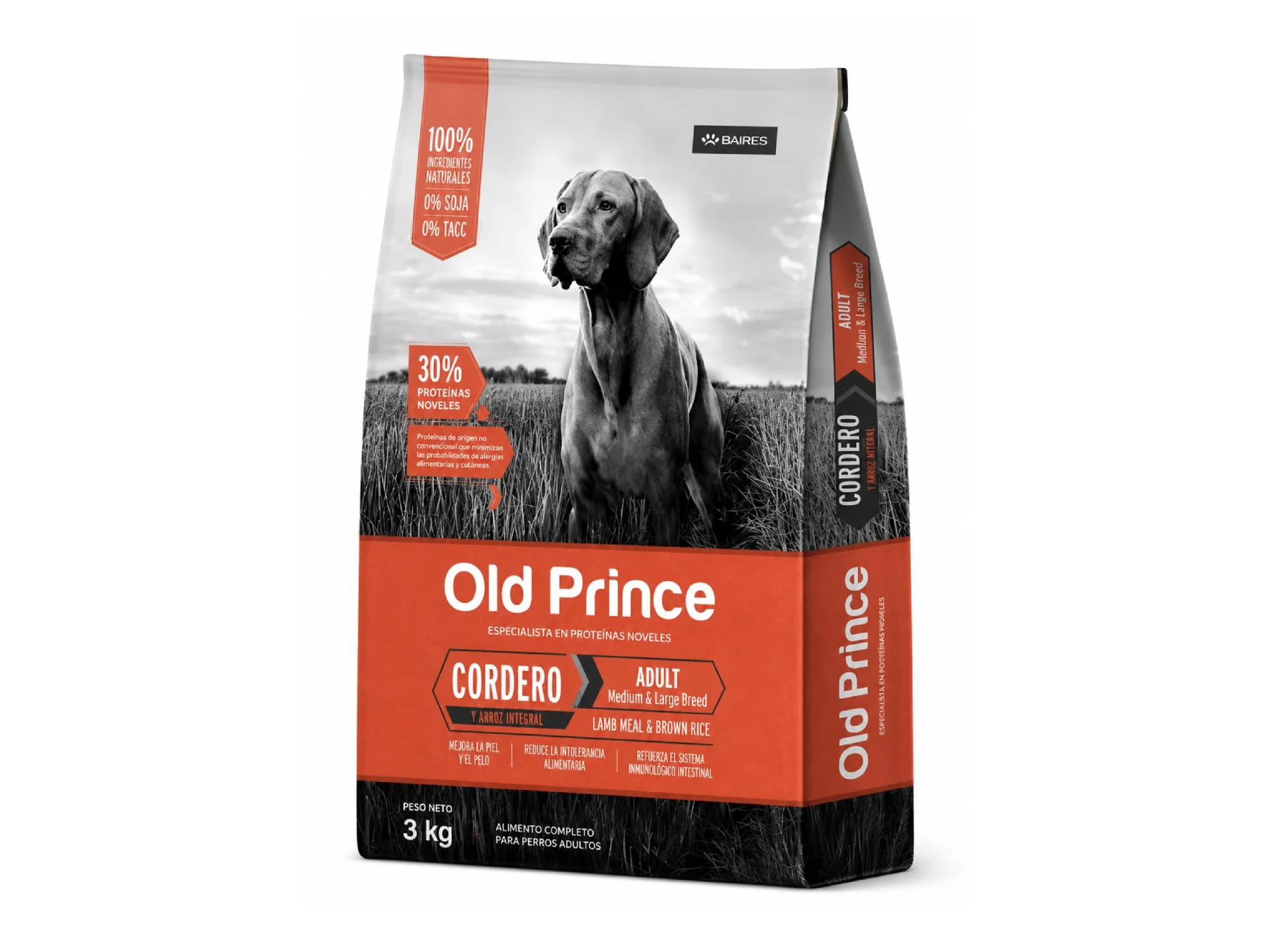 OLD PRINCE Cordero Adulto Med./Grande 3kg.
