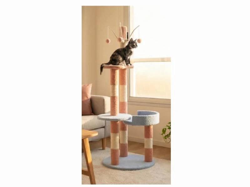 Árbol para Gato 40X40X125 cm.