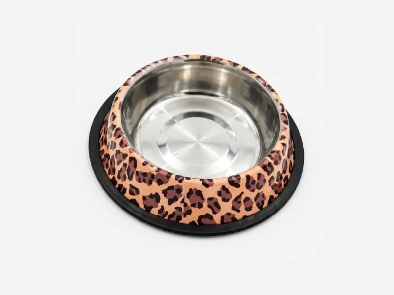 Comedero Inoxidable Nº2 Animal Print