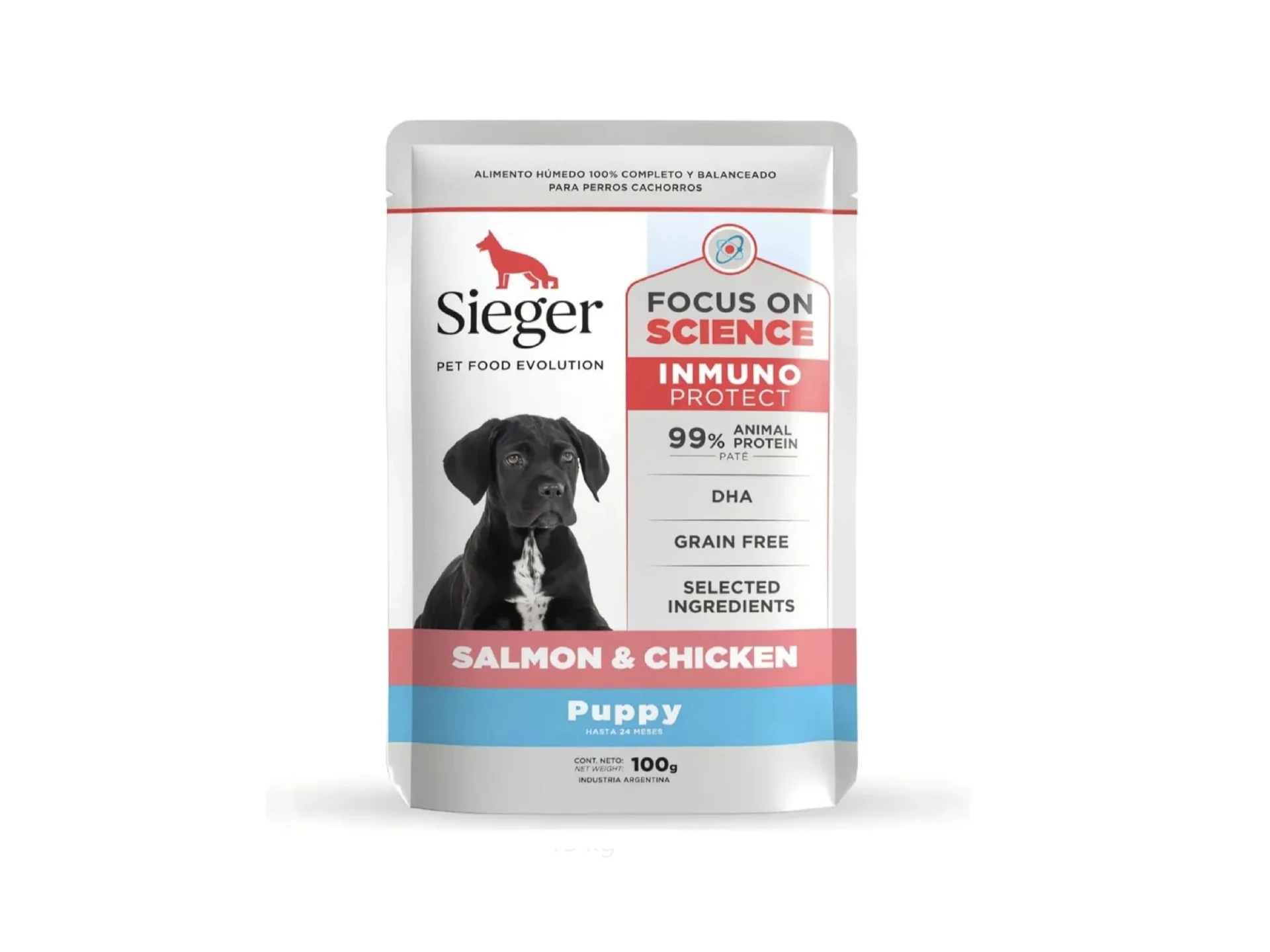SIEGER Pouch Puppy Salmón y Pollo 100gr.