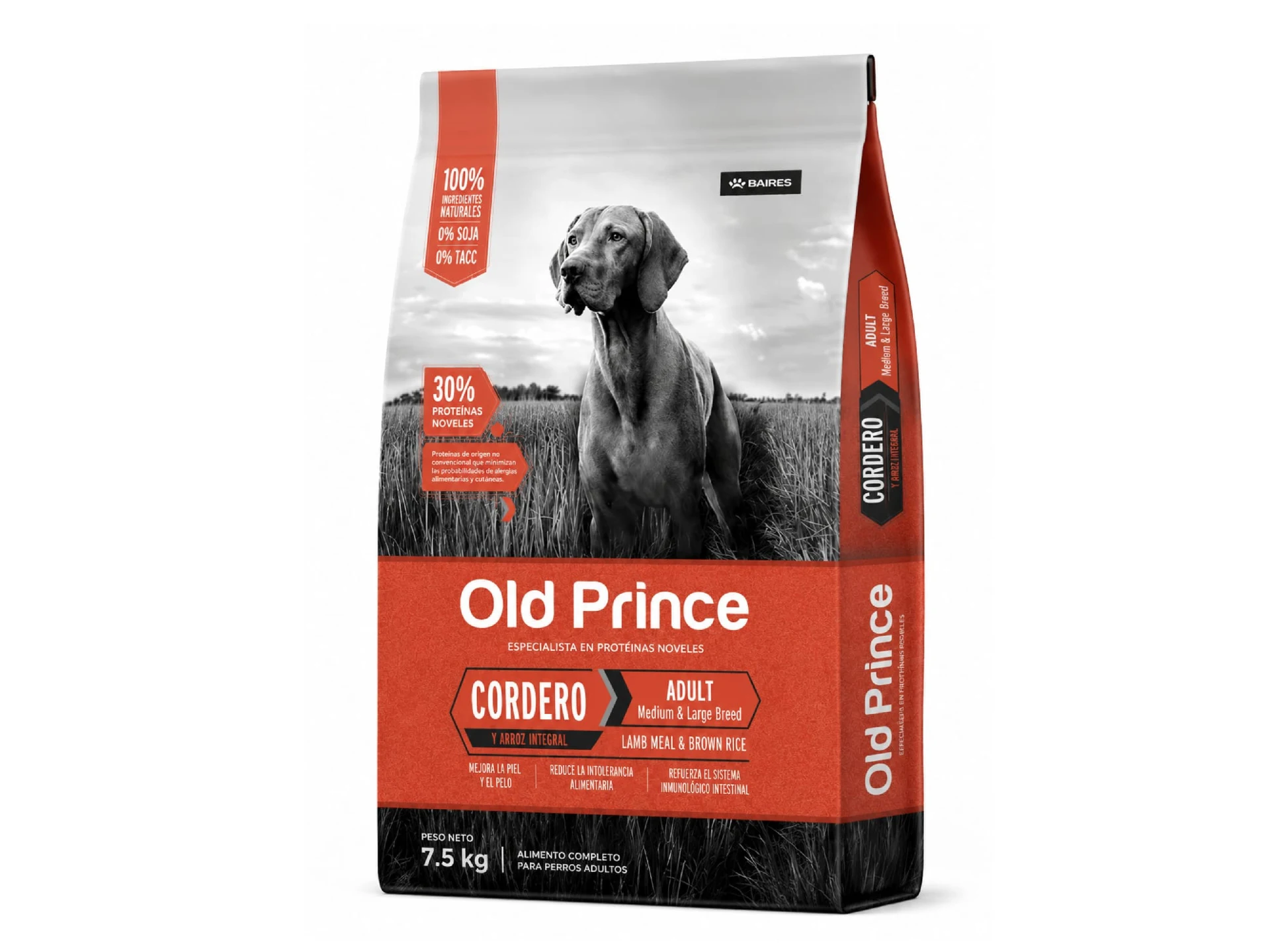 OLD PRINCE Cordero Adulto Med./Grande 7,5kg.