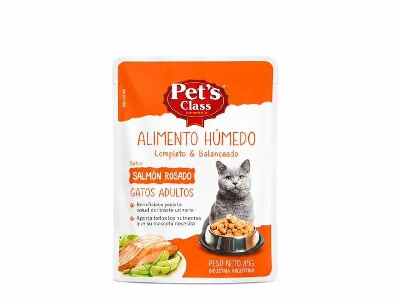 PET´S CLASS Húmedo Adulto Salmón Ros. 85gr.