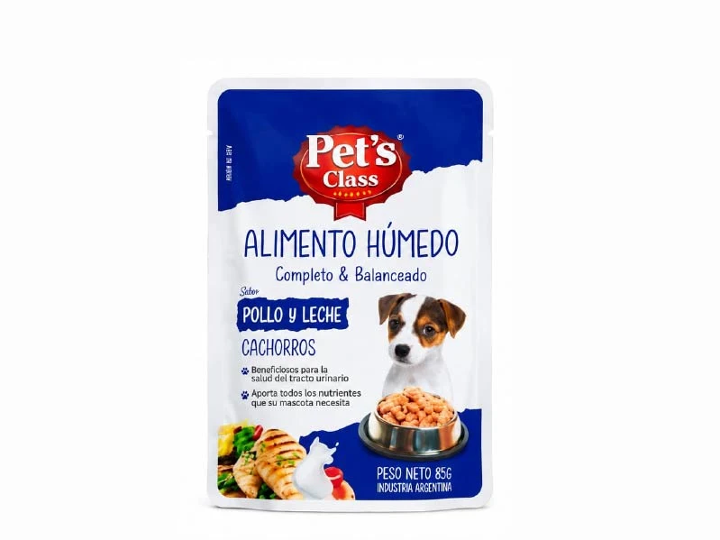PET´S CLASS Húmedo Cachorro Pollo y Leche 85gr.