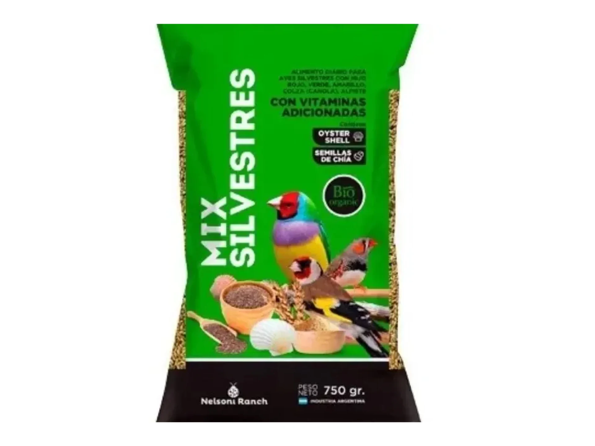 Mix Aves Silvestres Nelson Ranch 750gr.