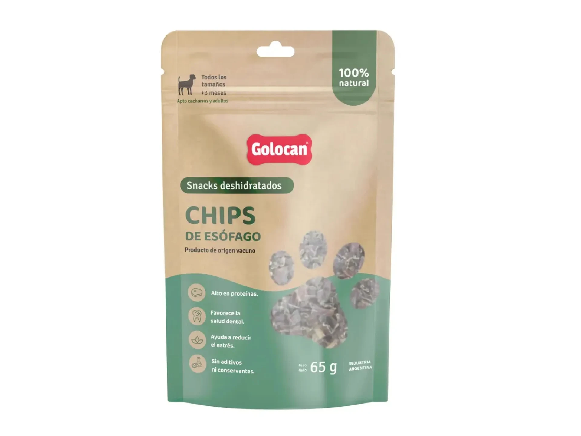 GOLOCAN Snack Esófago Deshidratado 65gr.