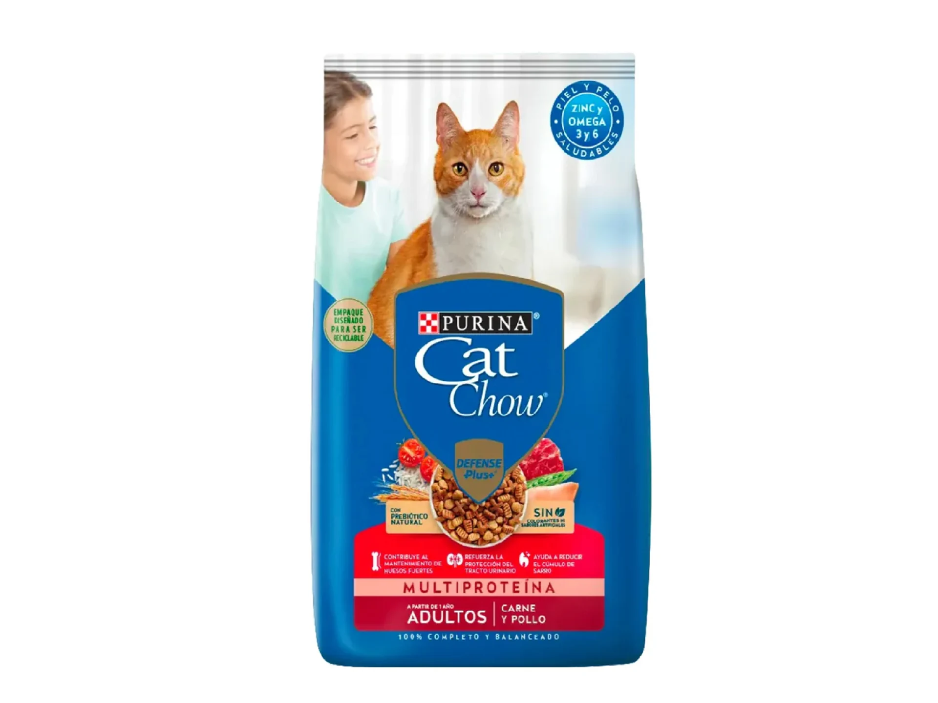 CAT CHOW Adulto Carne y Pollo 3kg.