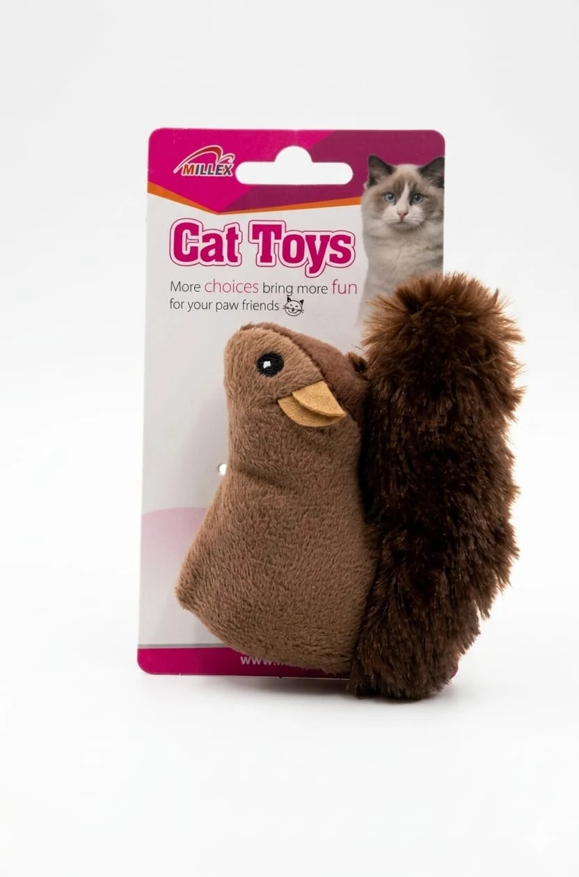 Juguete, Ardilla de Peluche para Gatos