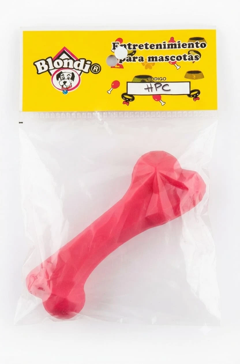Hueso de Plástico Chico Sabor a Vainilla