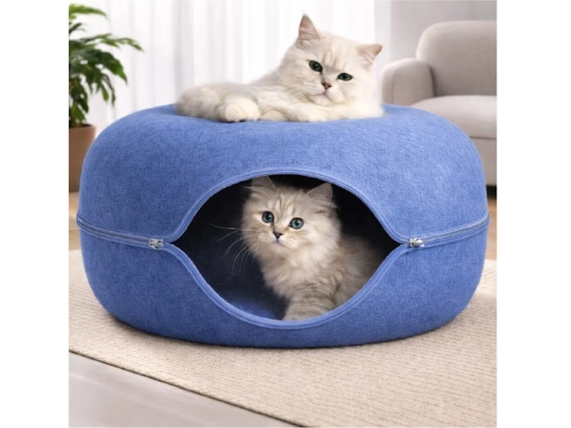 Túnel Cama Circular Para Gatos BEEPAW