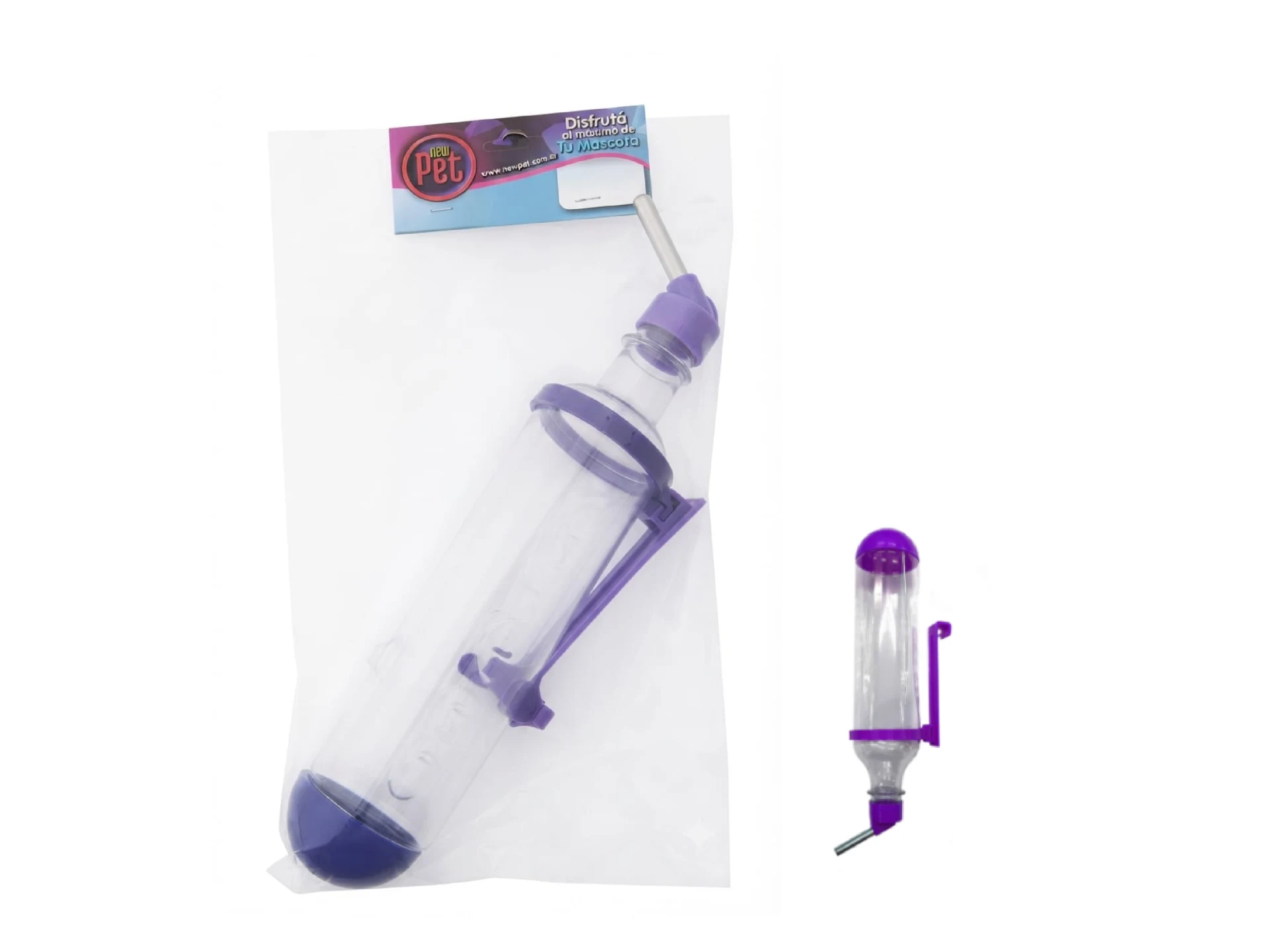 Bebedero Hámster Plástico c/Soporte 500ml.