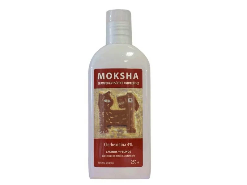 Shampoo antiséptico antimicótico MOKSHA 250ml.