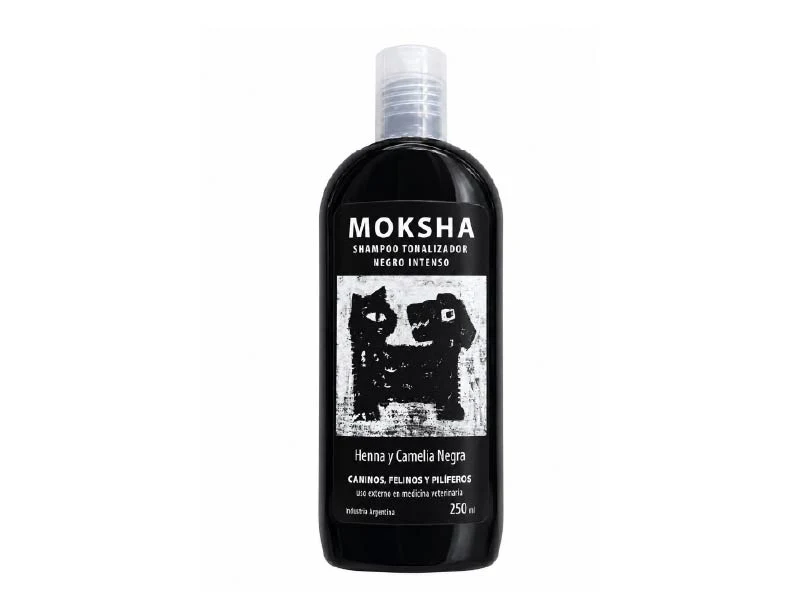 Shampoo Tonalizador Negro MOKSHA 250ml.