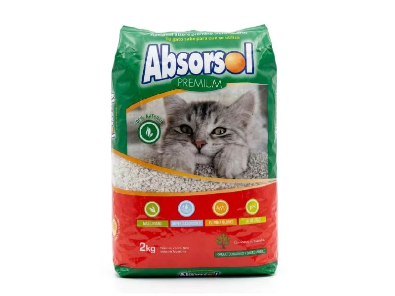 Piedritas Sanitarias ABSORSOL 2kg.