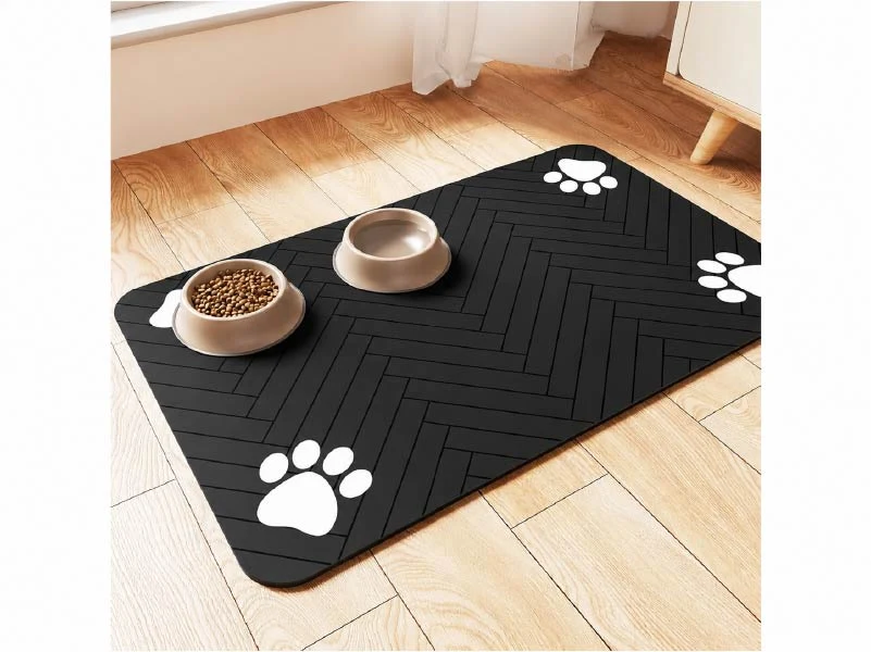 Alfombra De Alimentación 60x40cm Negra