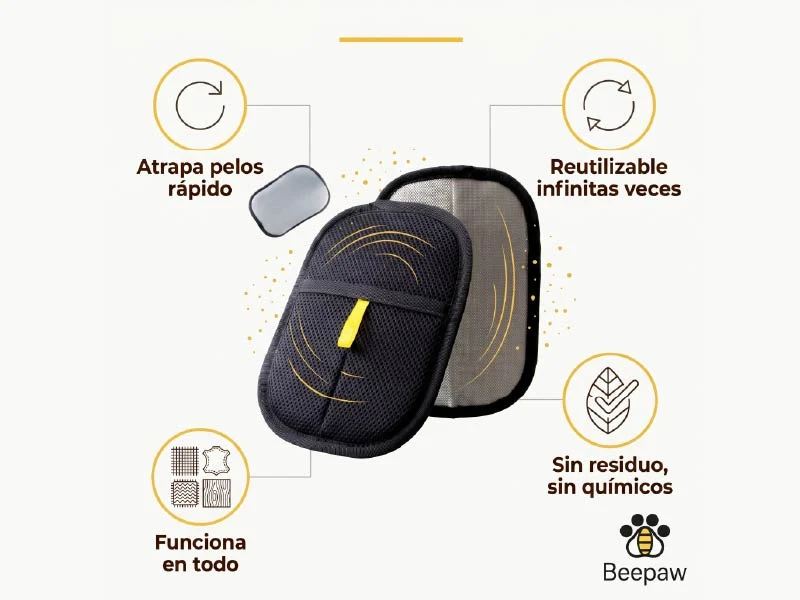 Guante Cepillo Electrostático BEEPAW