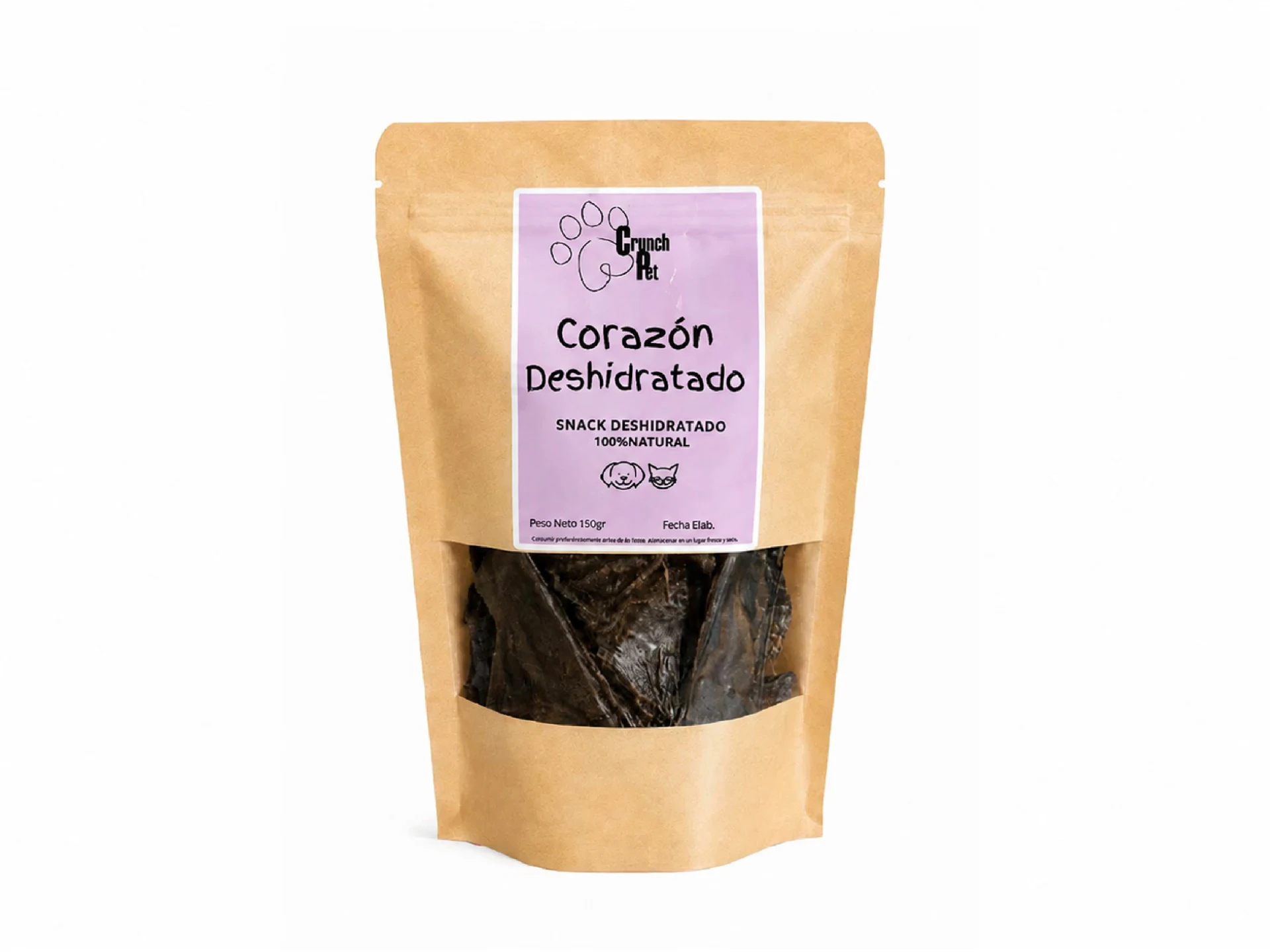 CRUNCH PET Snack Corazón Deshidrat. 80gr.