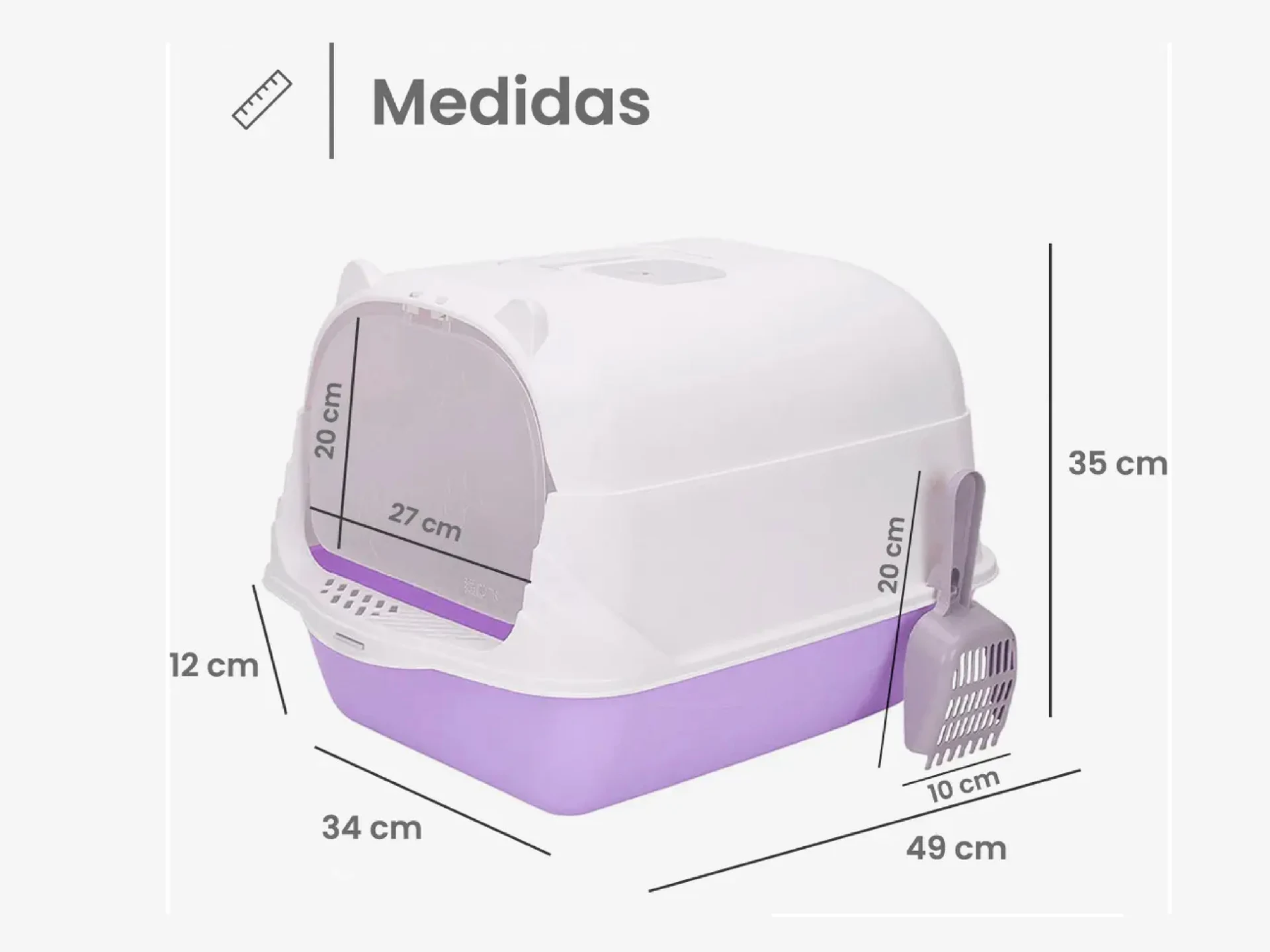 Bandeja Litera Sanitaria Gato Anti Olor RAITOT
