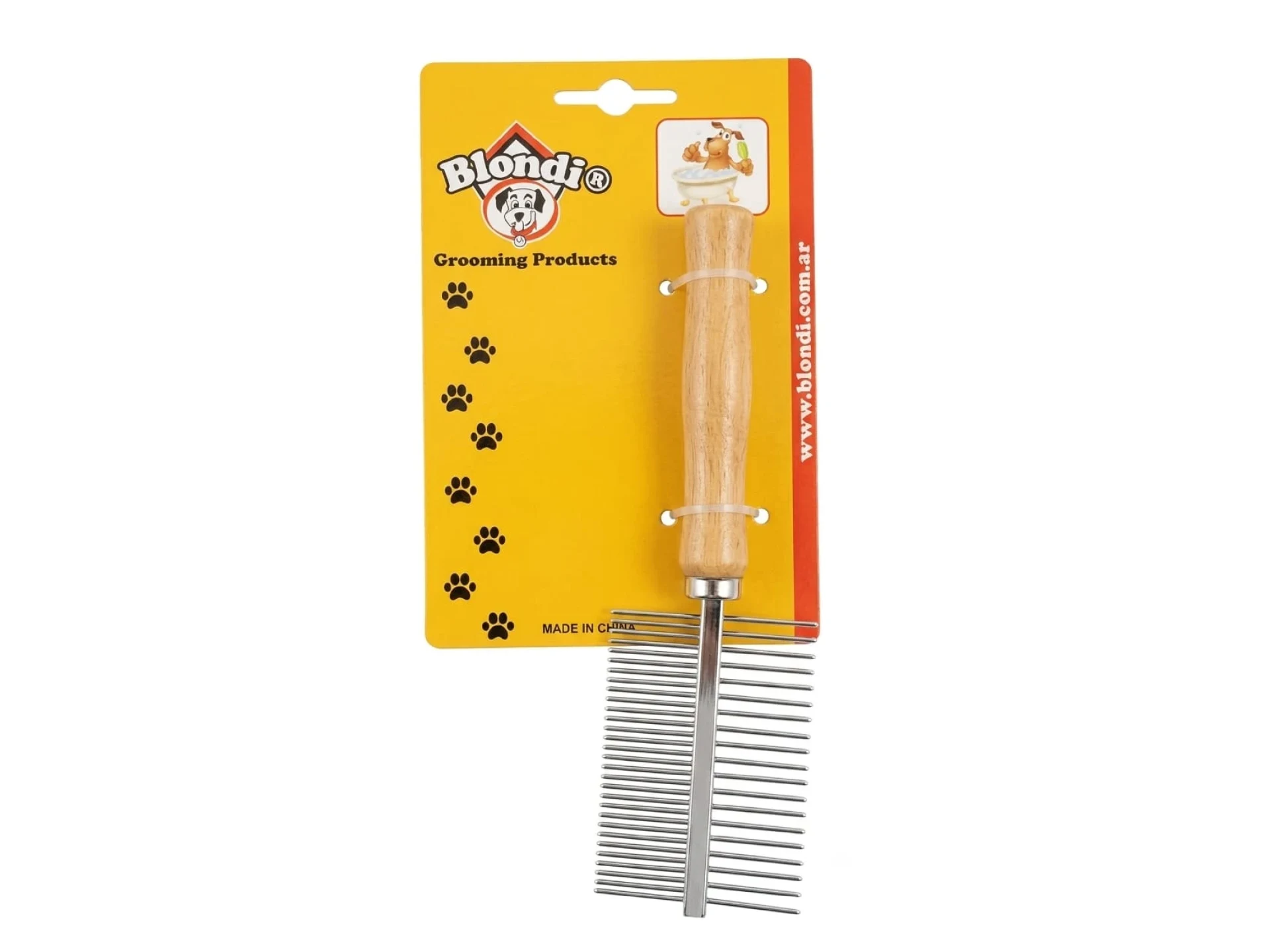 Peine Simple Doble Mango de Madera