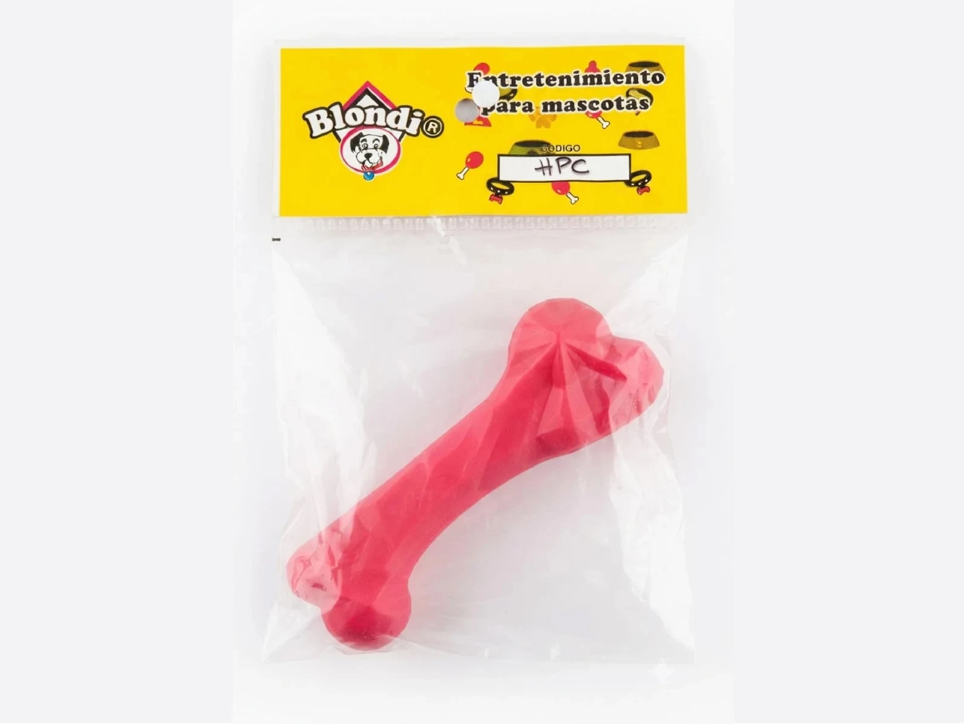 Hueso de Plástico Chico Sabor a Vainilla