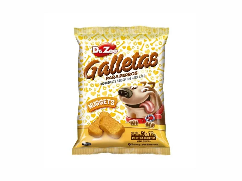 Snack Galletas Nuggets DR. ZOO 50gr.