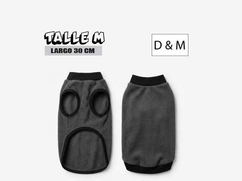 Polar sin Mangas con Vivo Negro D&M Talle M