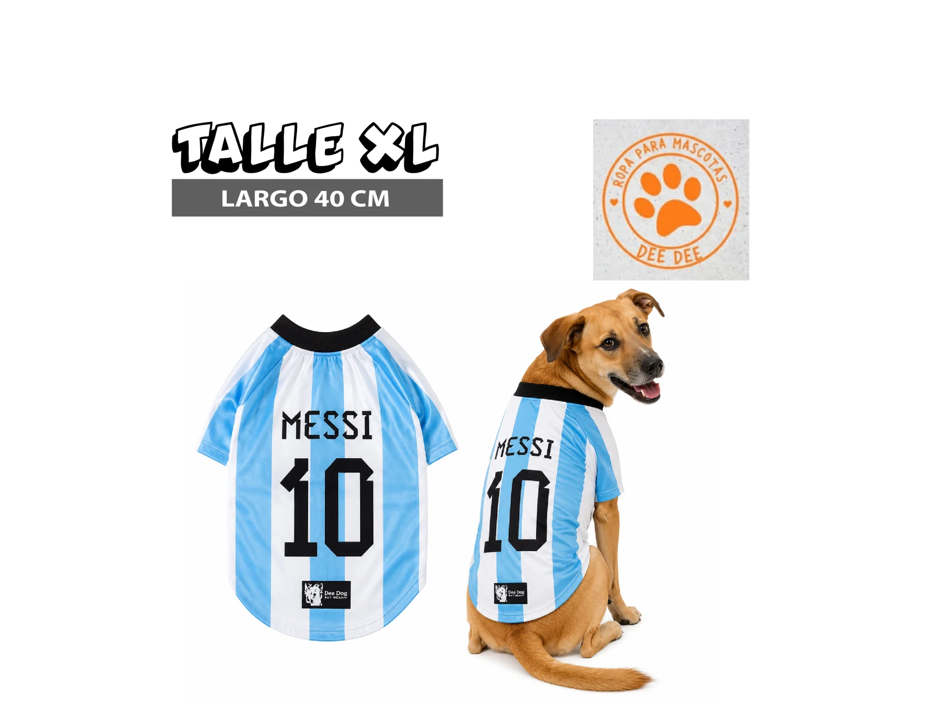 Camiseta Argentina con Mangas DEE DEE Talle XL