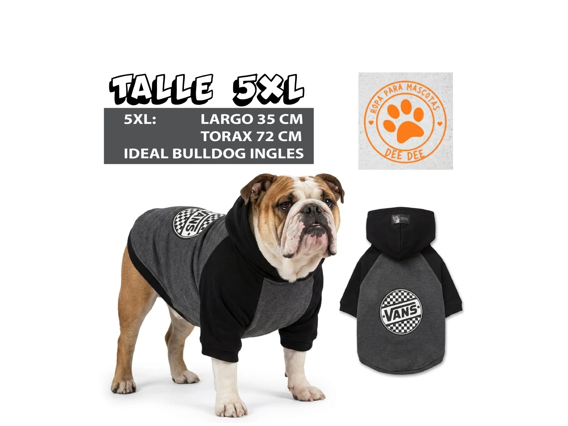 Buzo Friza, con capucha DEE DEE Talle 5XL