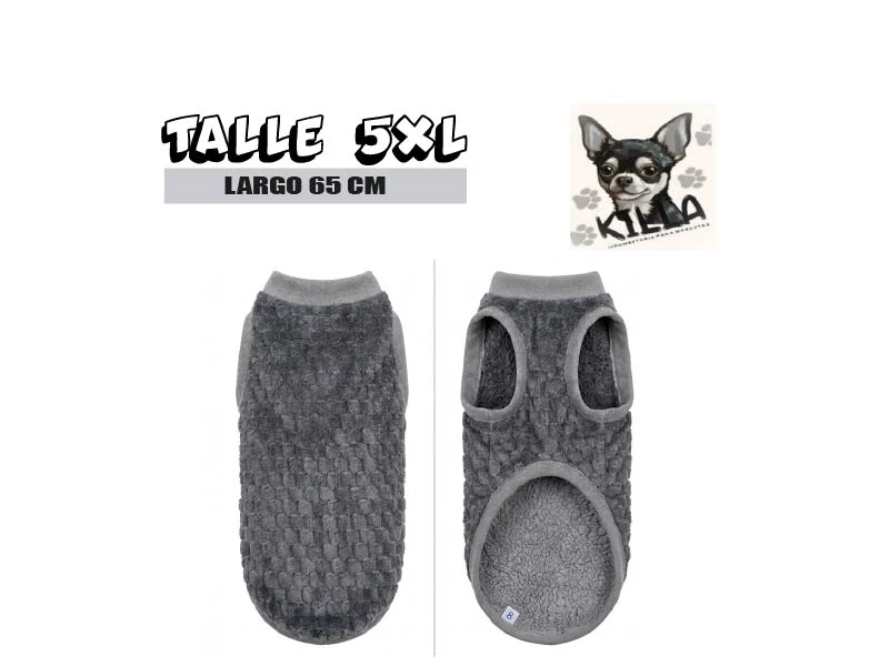 Polar Soft, sin Mangas Corderito KILLA Talle 5XL