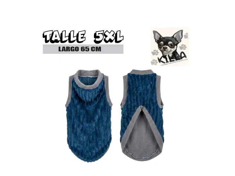 Polar Soft, sin Mangas Corderito KILLA Talle 5XL