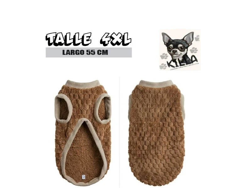 Polar Soft, sin Mangas Corderito KILLA Talle 4XL
