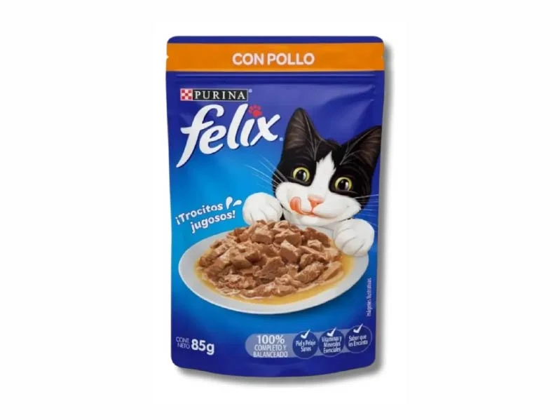 FELIX Alimento Húmedo Sabor Pollo x 85gr.