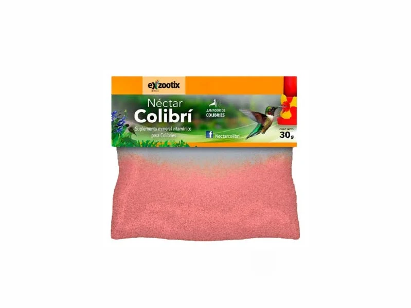 Nectar Alimento Colibri Picaflor EXZOOTIX 30gr