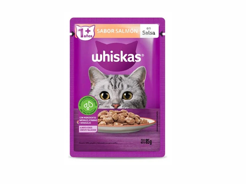 WHISKAS Pouch Salmón 85gr.