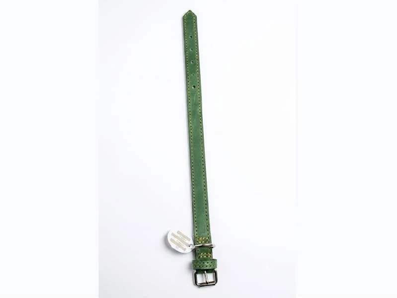 Collar de Cuero Nº 2 BLONDI. Patitas que Aman