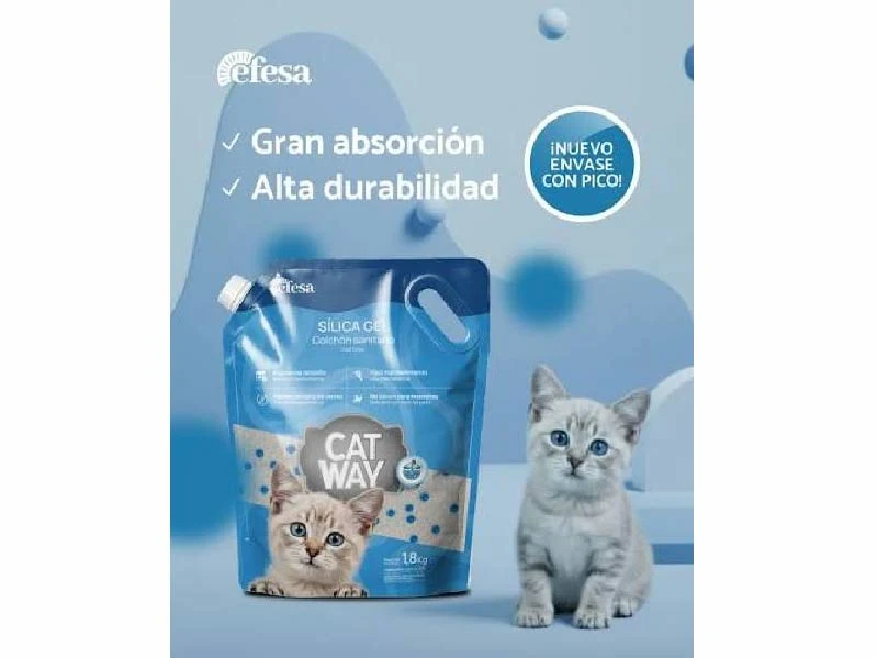 Piedras Sanitarias Silica Neutras CAT WAY 1.8kg. Patitas que Aman