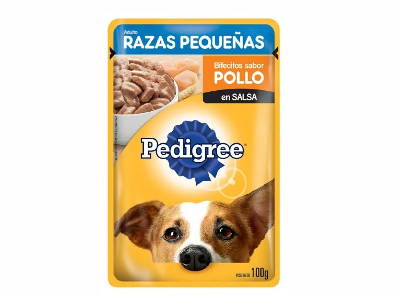 PEDIGREE Pouch Raza Pequeña Pollo 100gr.. Patitas que Aman