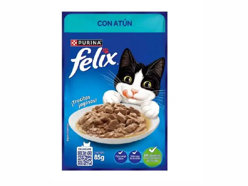 FELIX Alimento Húmedo Sabor Atún x 85gr.. Patitas que Aman