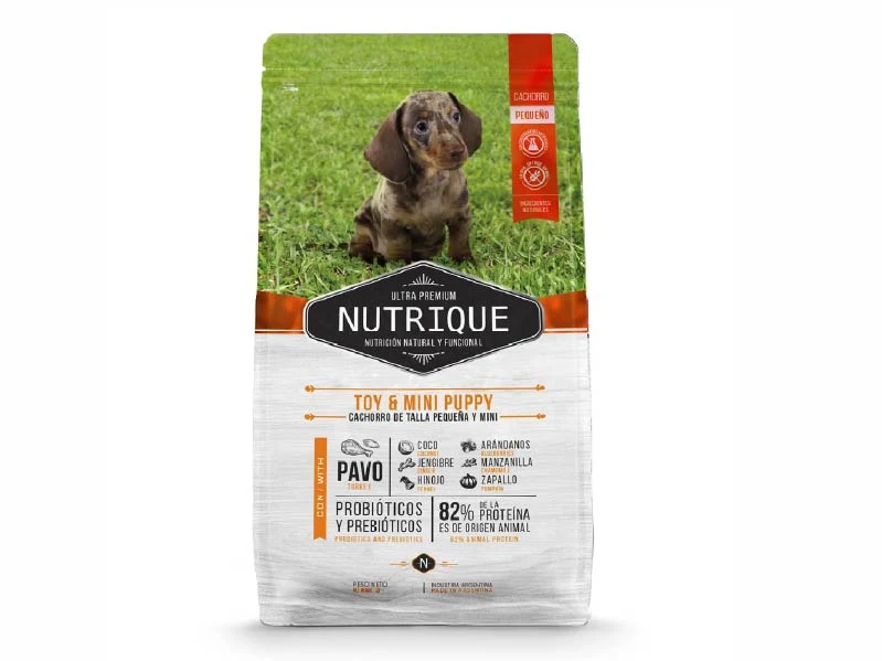 Nutrique Puppy Toy & Mini - Pavo. Patitas que Aman