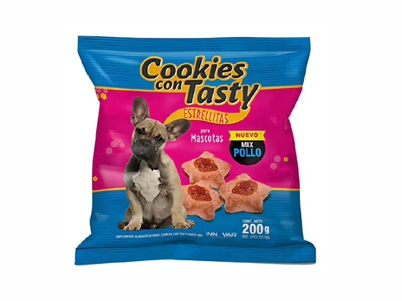 Galletitas Para Mascotas Estrellitas Mix Pollo 200g INNOVAR