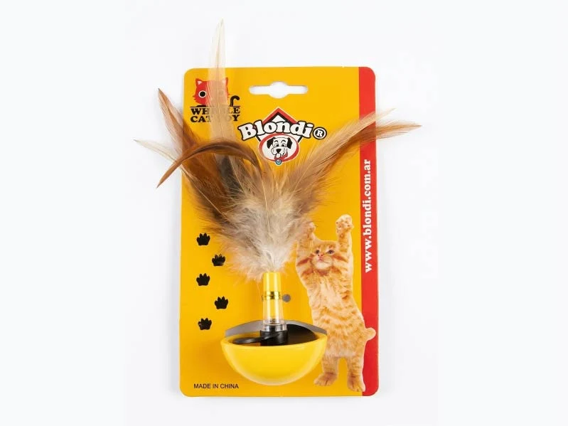 Juguete Giroscopio con Pluma para Gato BLONDI
